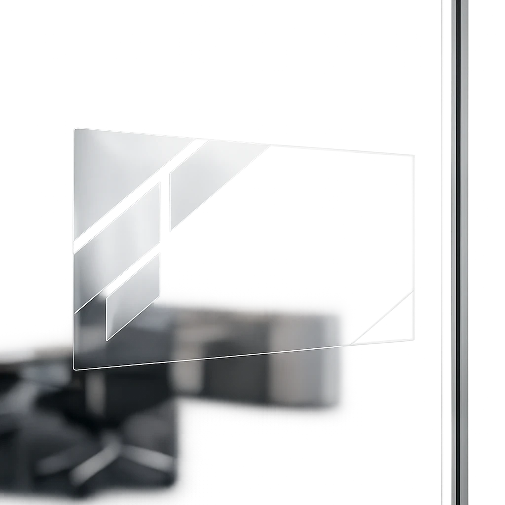 لیبل شیشه‌ای شفاف | شبرنگ امیر