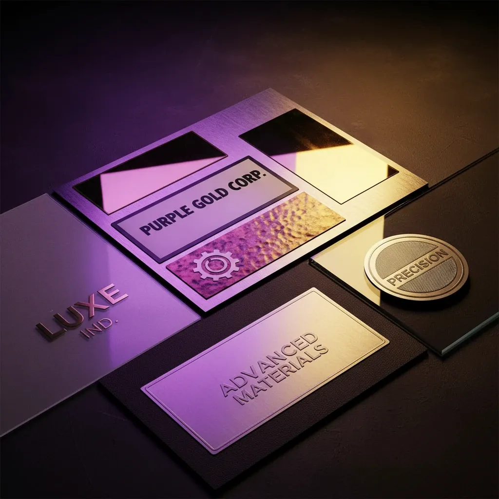 نمونه لیبل صنعتی PVC و شبرنگ روی سطوح فلزی و پلاستیکی برای مقایسه مقاومت